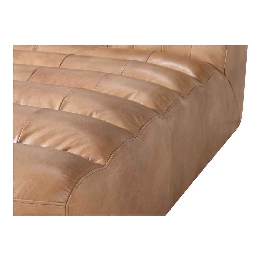 Ramsay Leather Chaise Tan - 4