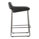 Starlet Counter Stool Onyx Black Leather - Set Of Two - 5