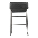 Starlet Counter Stool Onyx Black Leather - Set Of Two - 6
