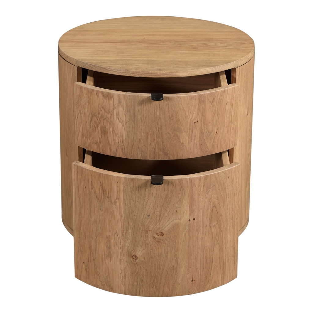 Theo Two Drawer Nightstand Natural - 4