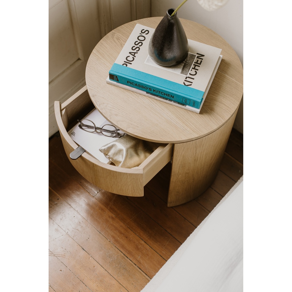 Theo One Drawer Nightstand Natural - 6