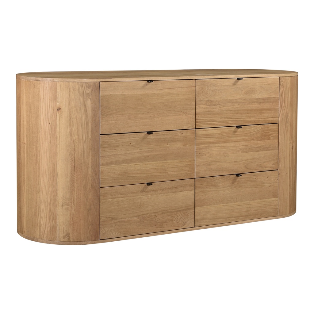 Theo 6 Drawer Dresser Natural - 1