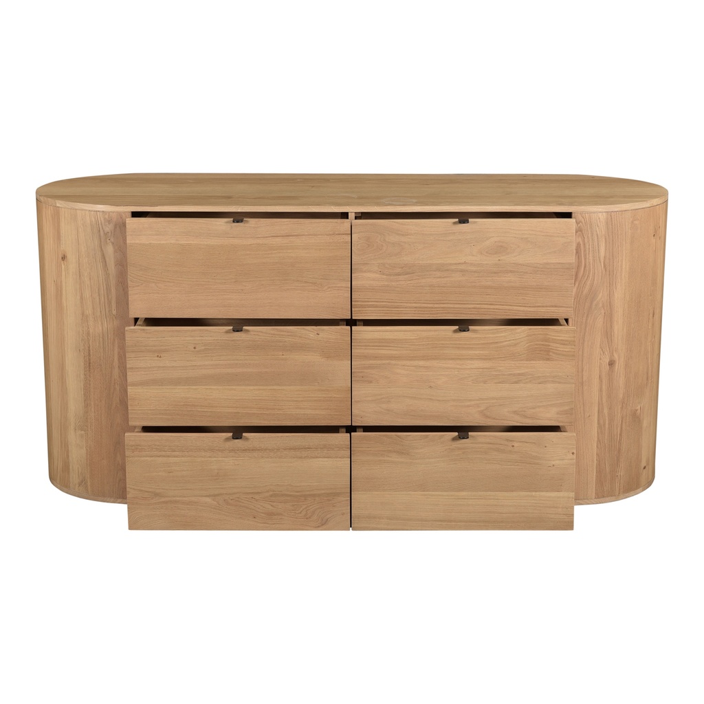 Theo 6 Drawer Dresser Natural - 3