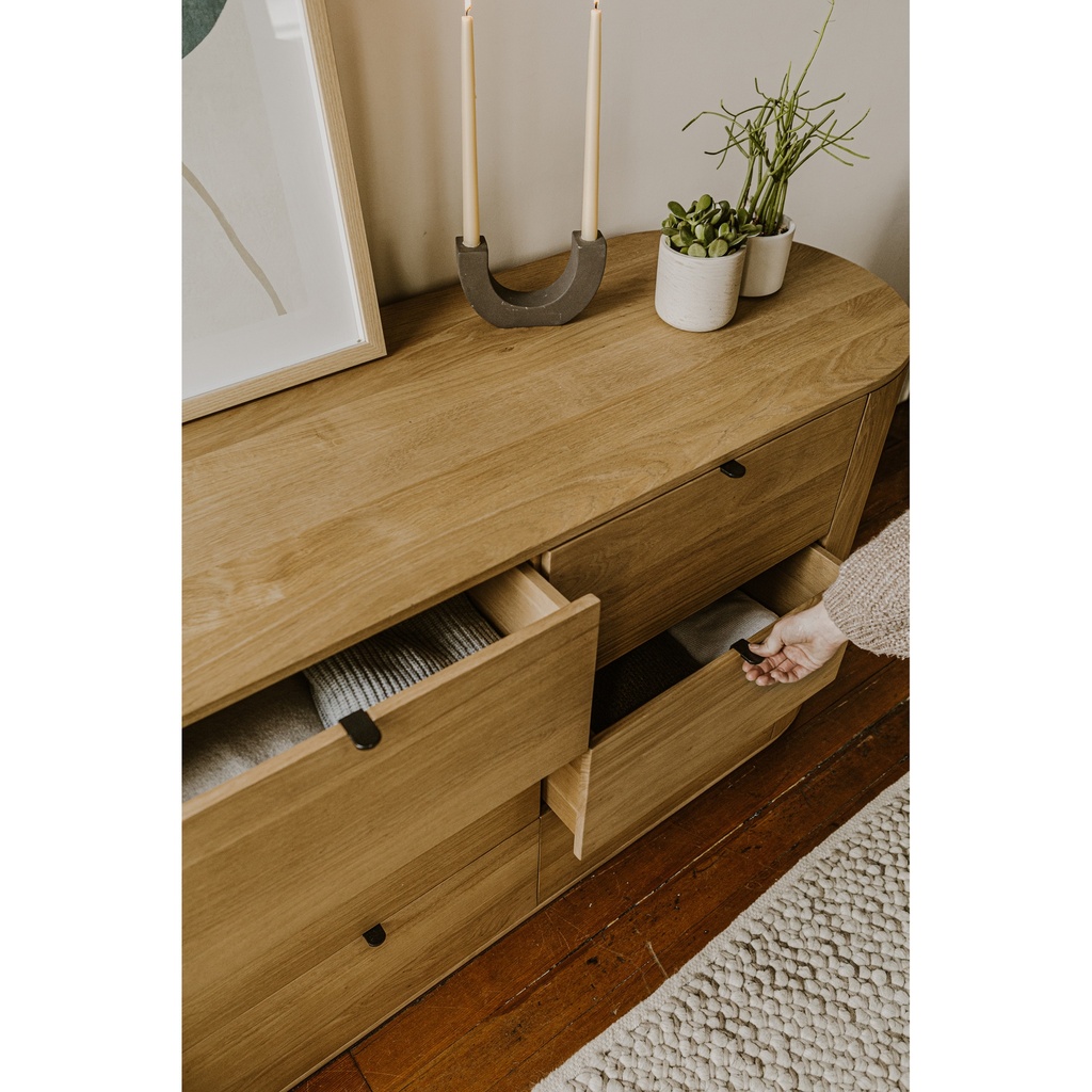 Theo 6 Drawer Dresser Natural - 7