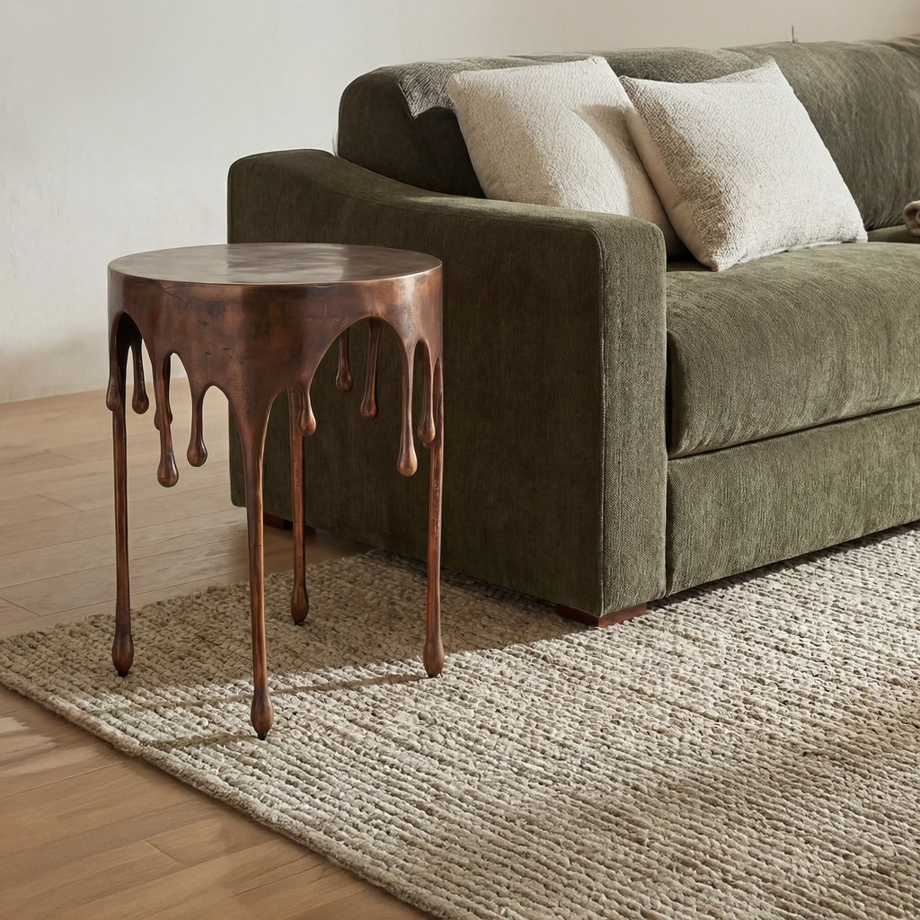 Copperworks Accent Table Antique Copper - 3