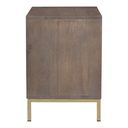 Corolla Nightstand Light Grey - 3