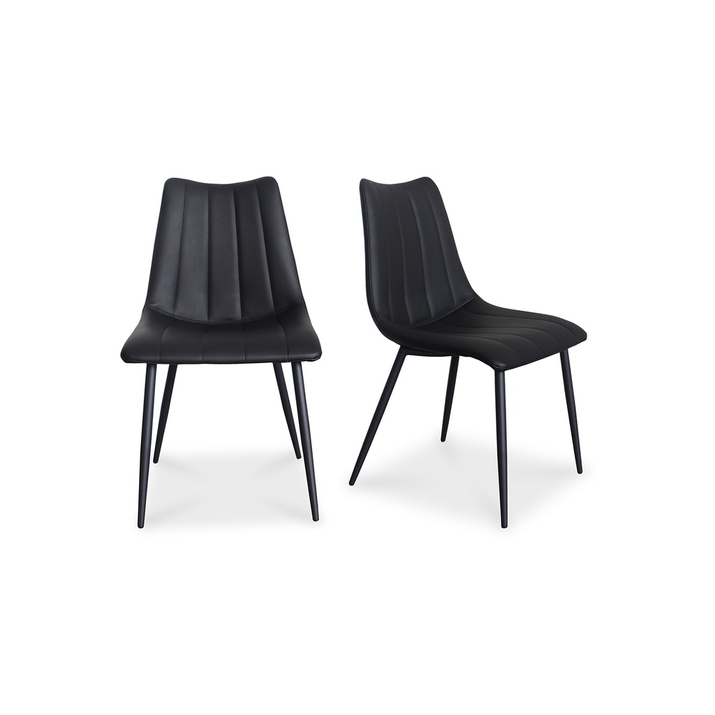Alibi Dining Chair Matte Black - Set Of Two - 1