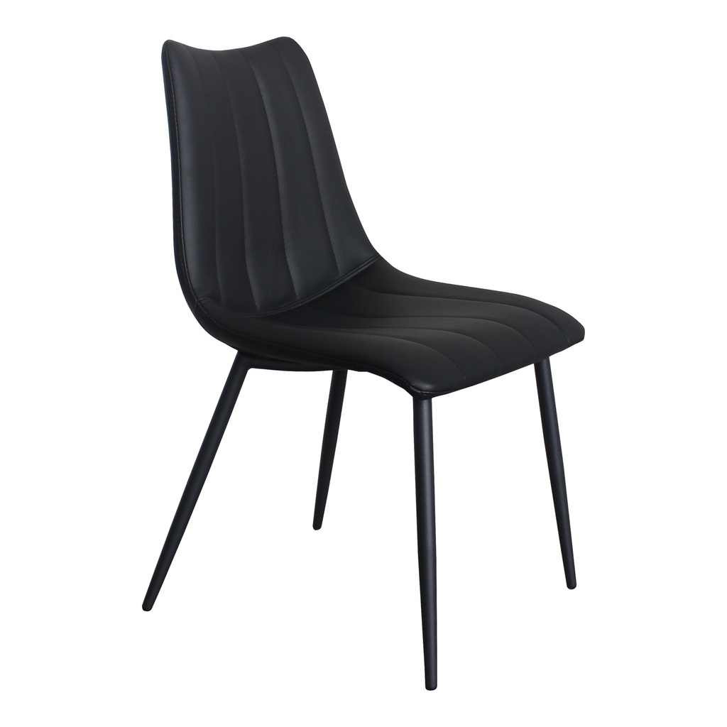Alibi Dining Chair Matte Black - Set Of Two - 3