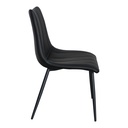 Alibi Dining Chair Matte Black - Set Of Two - 4