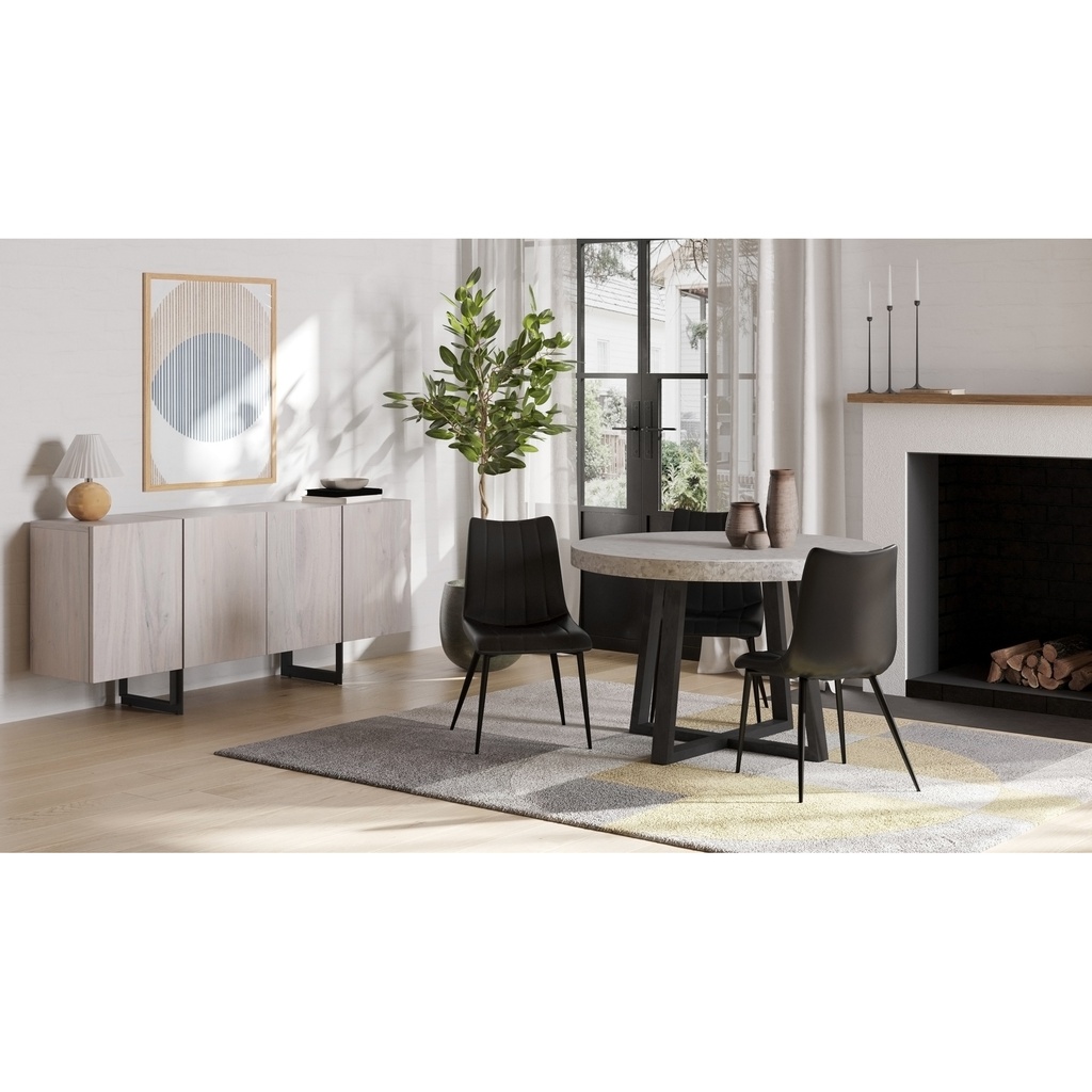 Alibi Dining Chair Matte Black - Set Of Two - 9