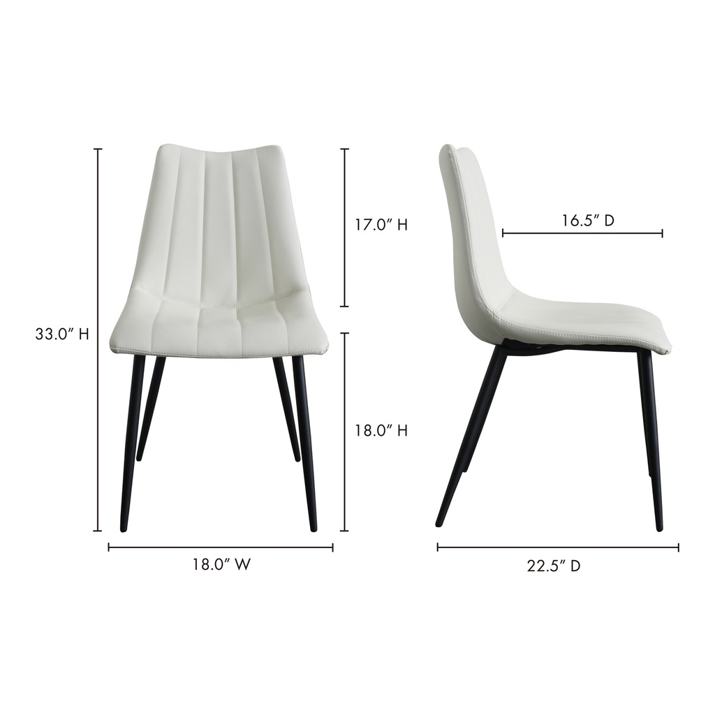 Alibi Dining Chair Ivory - Set Of Two - 9