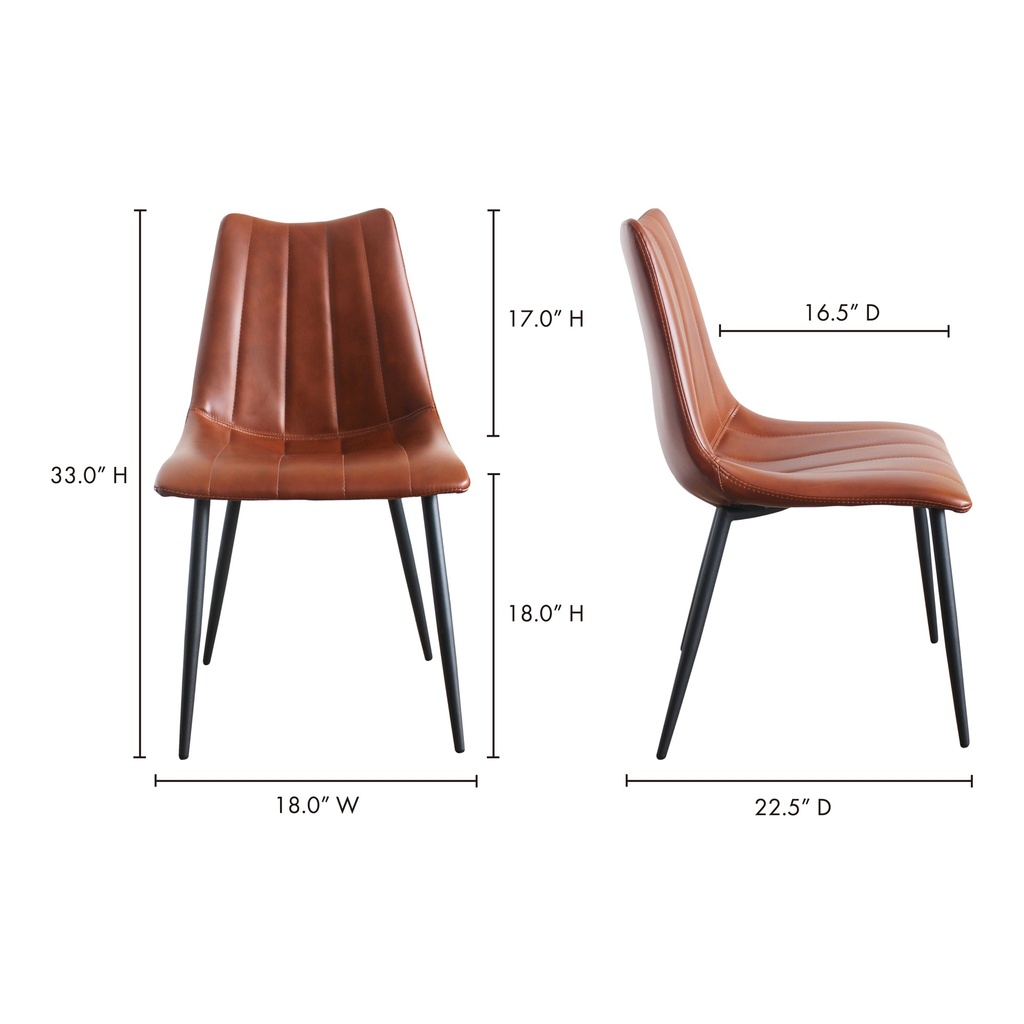 Alibi Dining Chair Brown - Set Of Two - 9