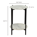 Melanie Accent Table White - 5