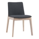 Deco Oak Dining Chair Dark Grey - Set Of Two - 4