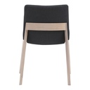 Deco Oak Dining Chair Dark Grey - Set Of Two - 6