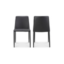 Nora Dining Chair Black Vegan Leather - Set Of Two - 2