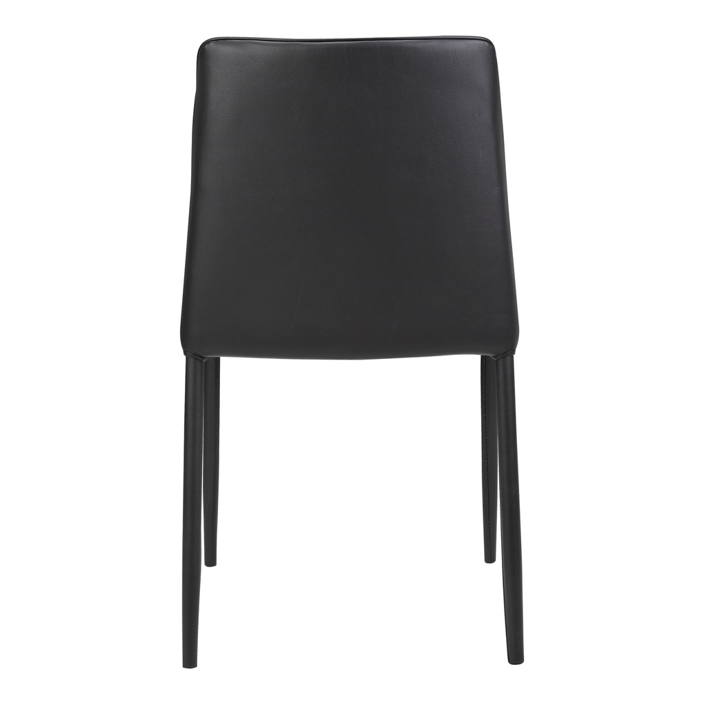 Nora Dining Chair Black Vegan Leather - Set Of Two - 6