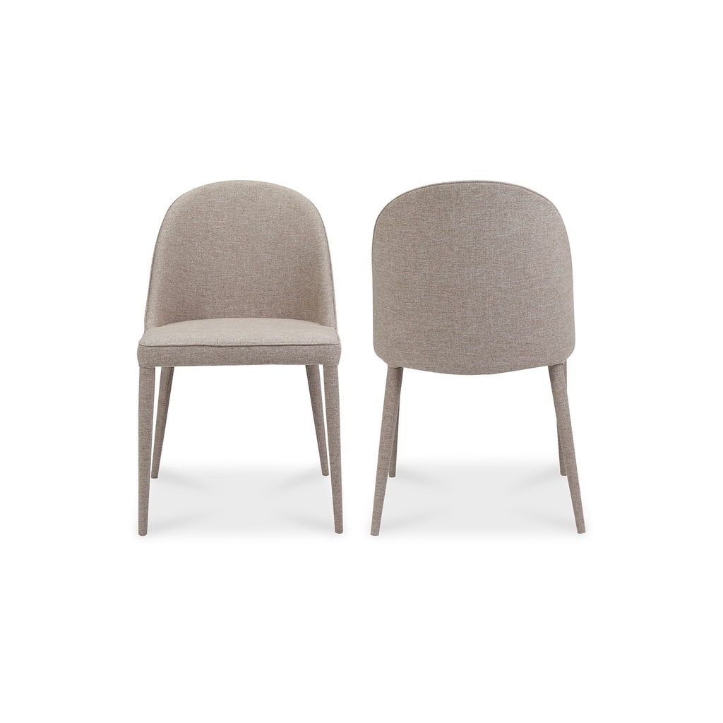 Burton Dining Chair Light Grey - Set Of Two - 2