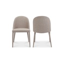 Burton Dining Chair Light Grey - Set Of Two - 2
