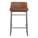 Starlet Counter Stool Open Road Brown Leather - Set Of Two - 3