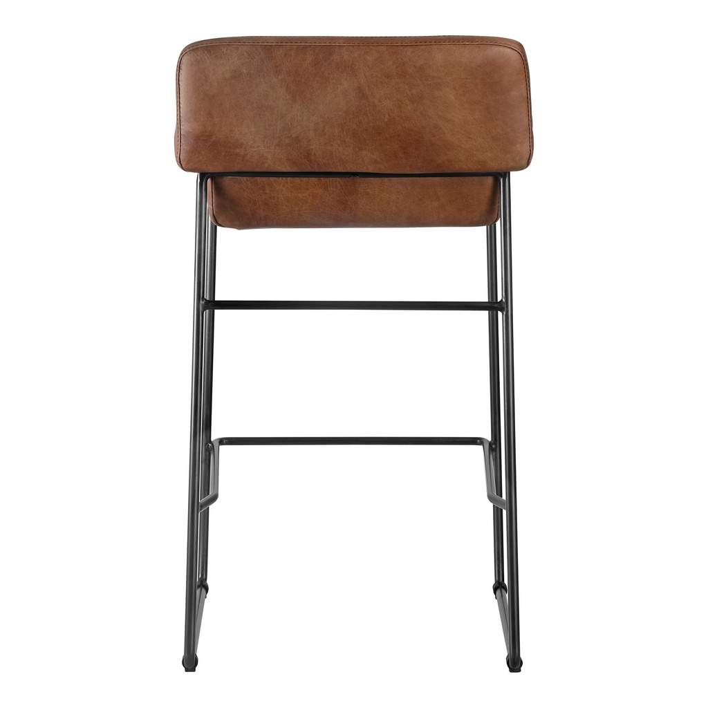 Starlet Counter Stool Open Road Brown Leather - Set Of Two - 6