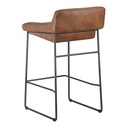 Starlet Counter Stool Open Road Brown Leather - Set Of Two - 7