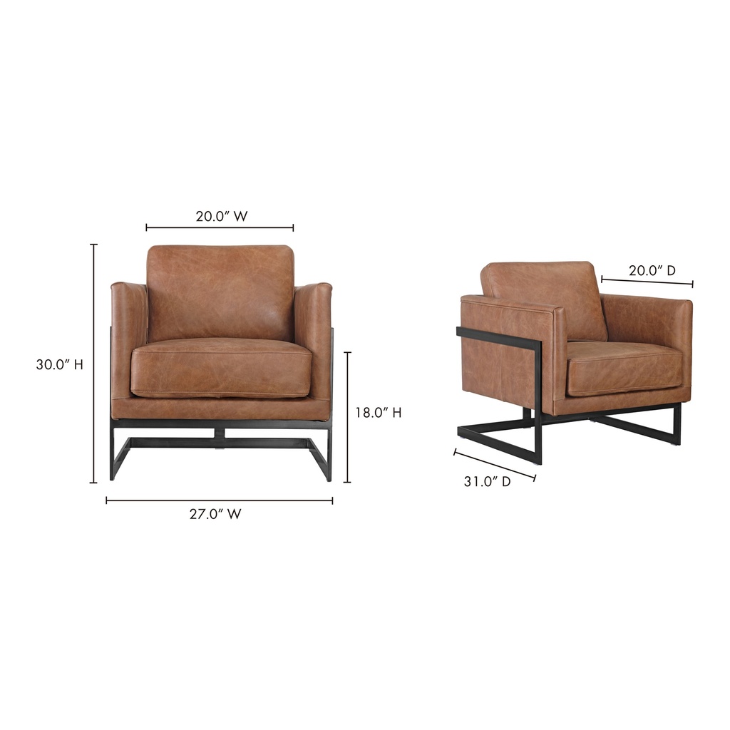 Luxley Club Chair Brown - 9