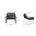 Connor Club Chair Black - 10