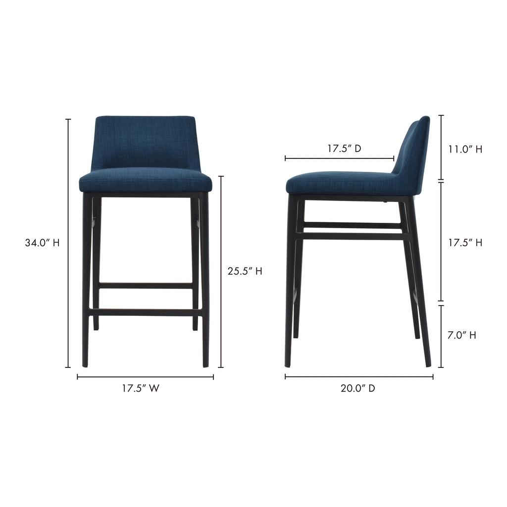 Baron Counter Stool Blue - 6