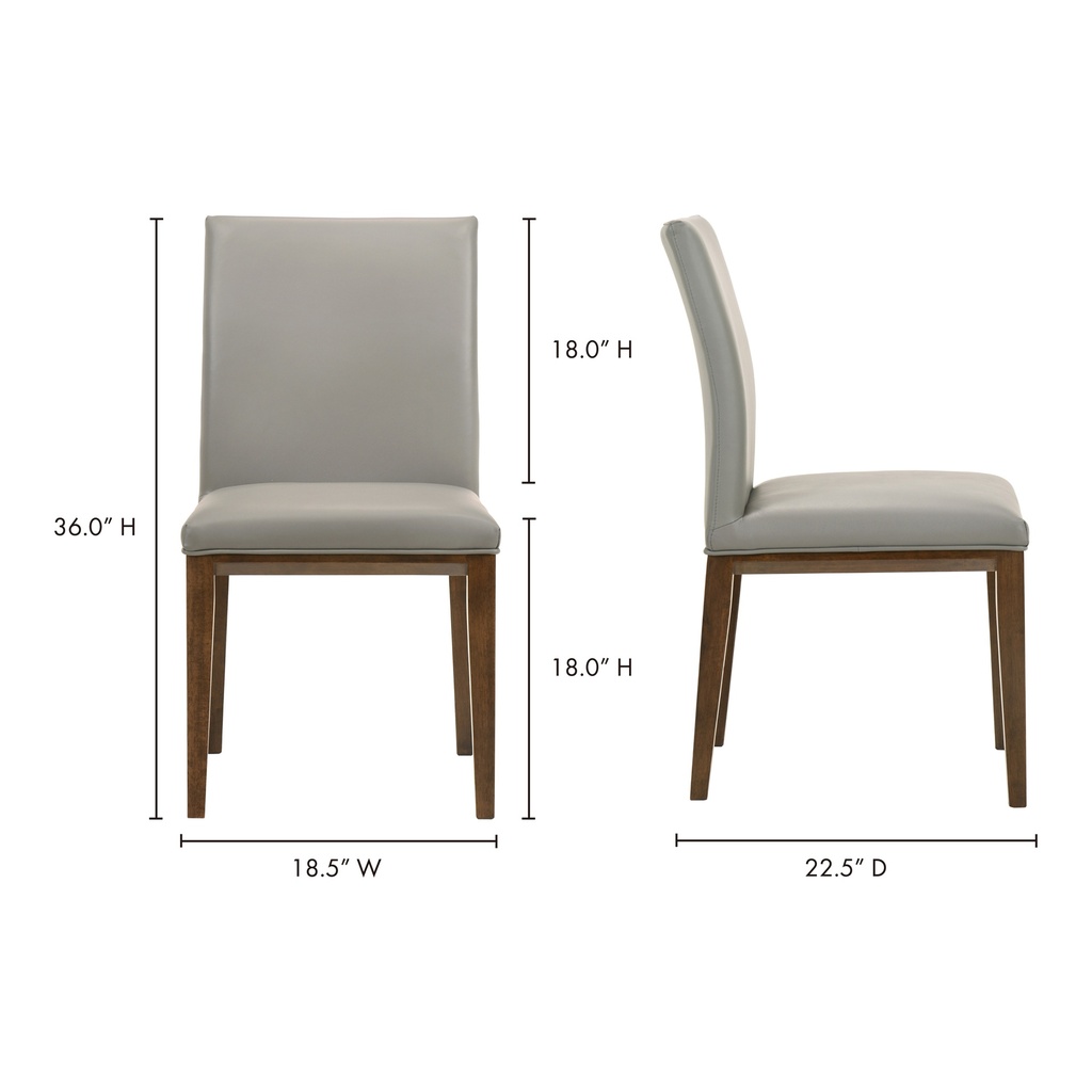 Frankie Dining Chair Grey - Set Of Two - 7