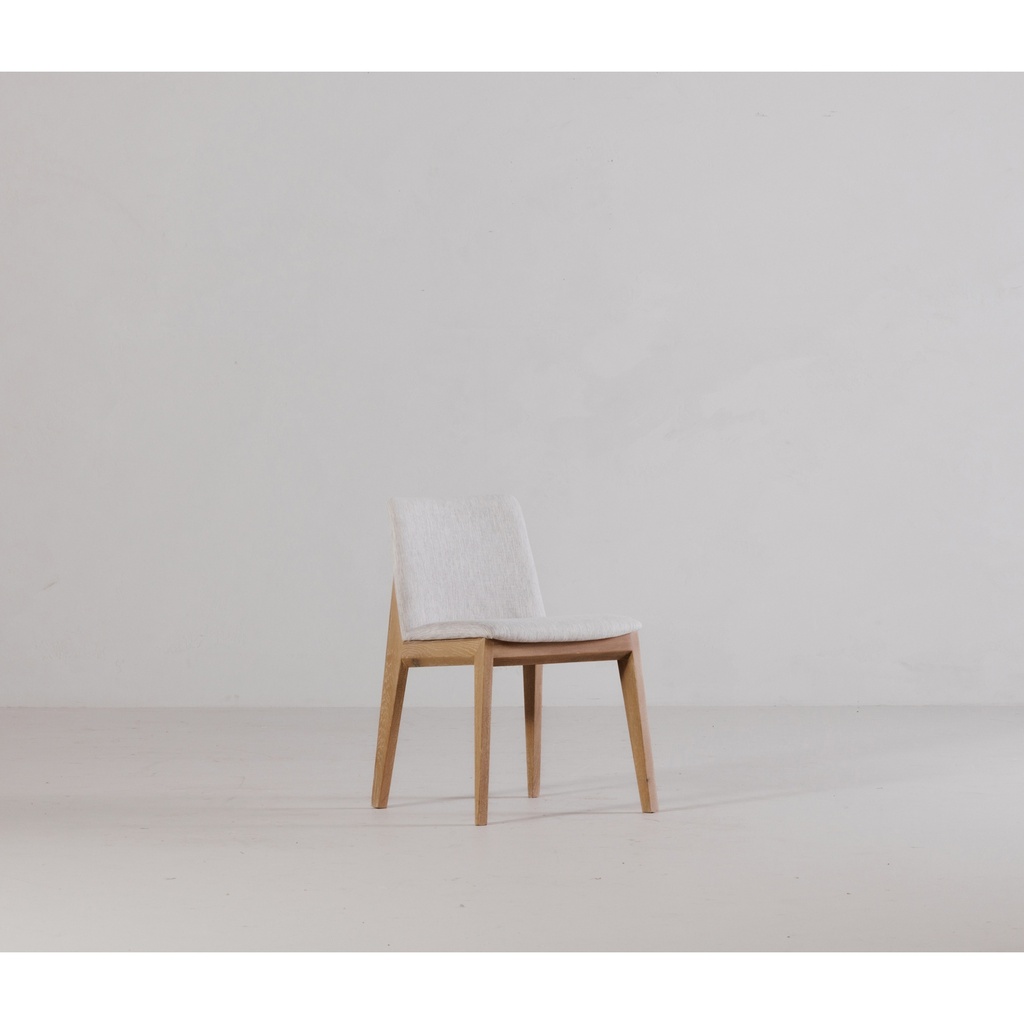 Deco Oak Dining Chair Light Grey - Set Of Two - 8