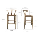 Ventana Counter Stool Natural - 6