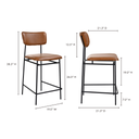 Sailor Counter Stool Brown - 6