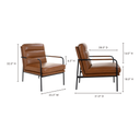 Verlaine Armchair Chestnut Brown - 10