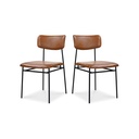 Sailor Dining Chair Brown - Set Of Two - 1