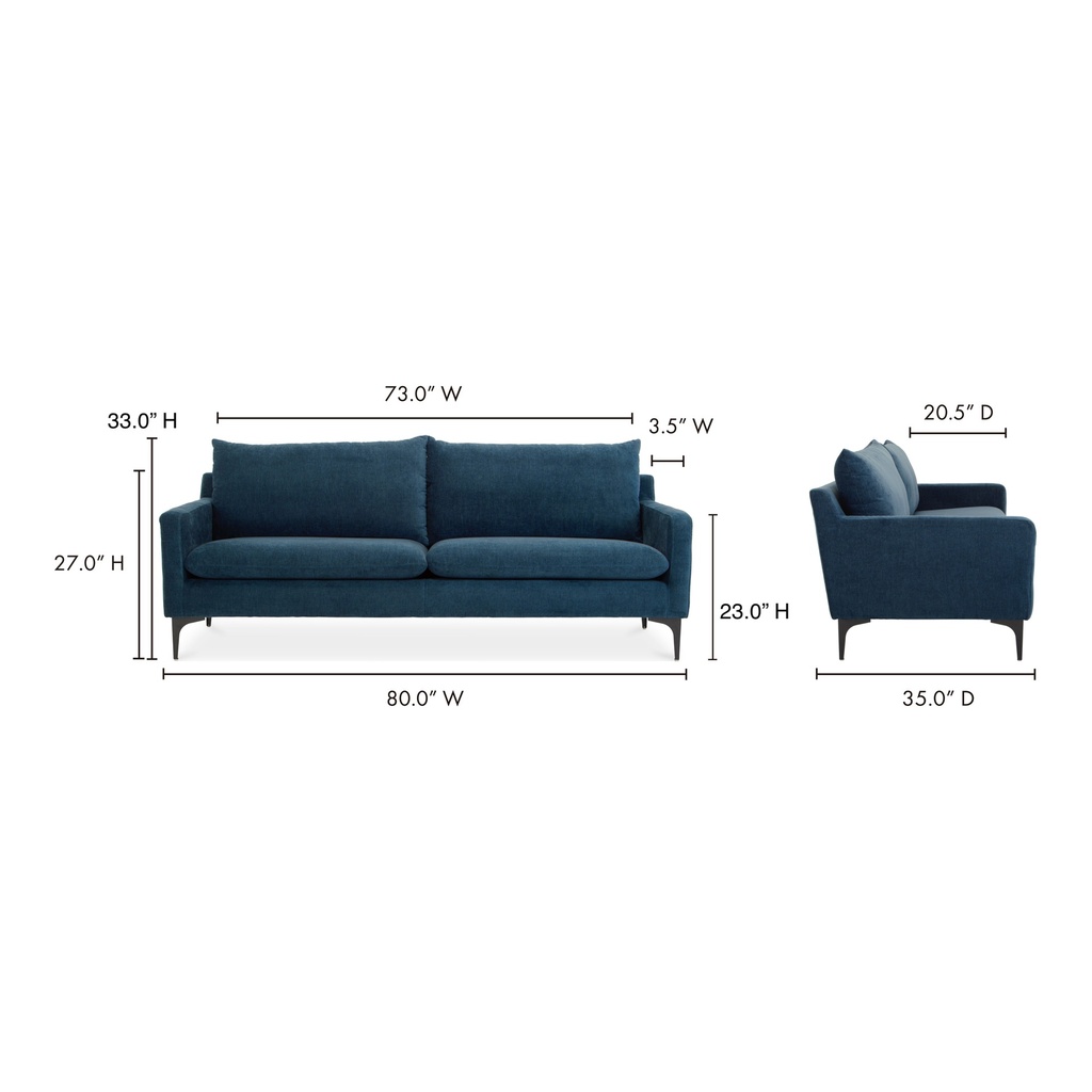 Paris Sofa Blue - 9