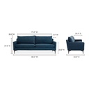 Paris Sofa Blue - 9