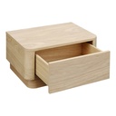 Round Off Small Nightstand Light Oak Brown - 2