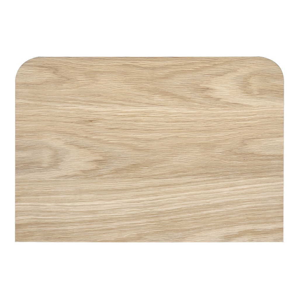 Round Off Small Nightstand Light Oak Brown - 4