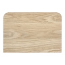 Round Off Small Nightstand Light Oak Brown - 4