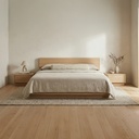 Round Off Small Nightstand Light Oak Brown - 7