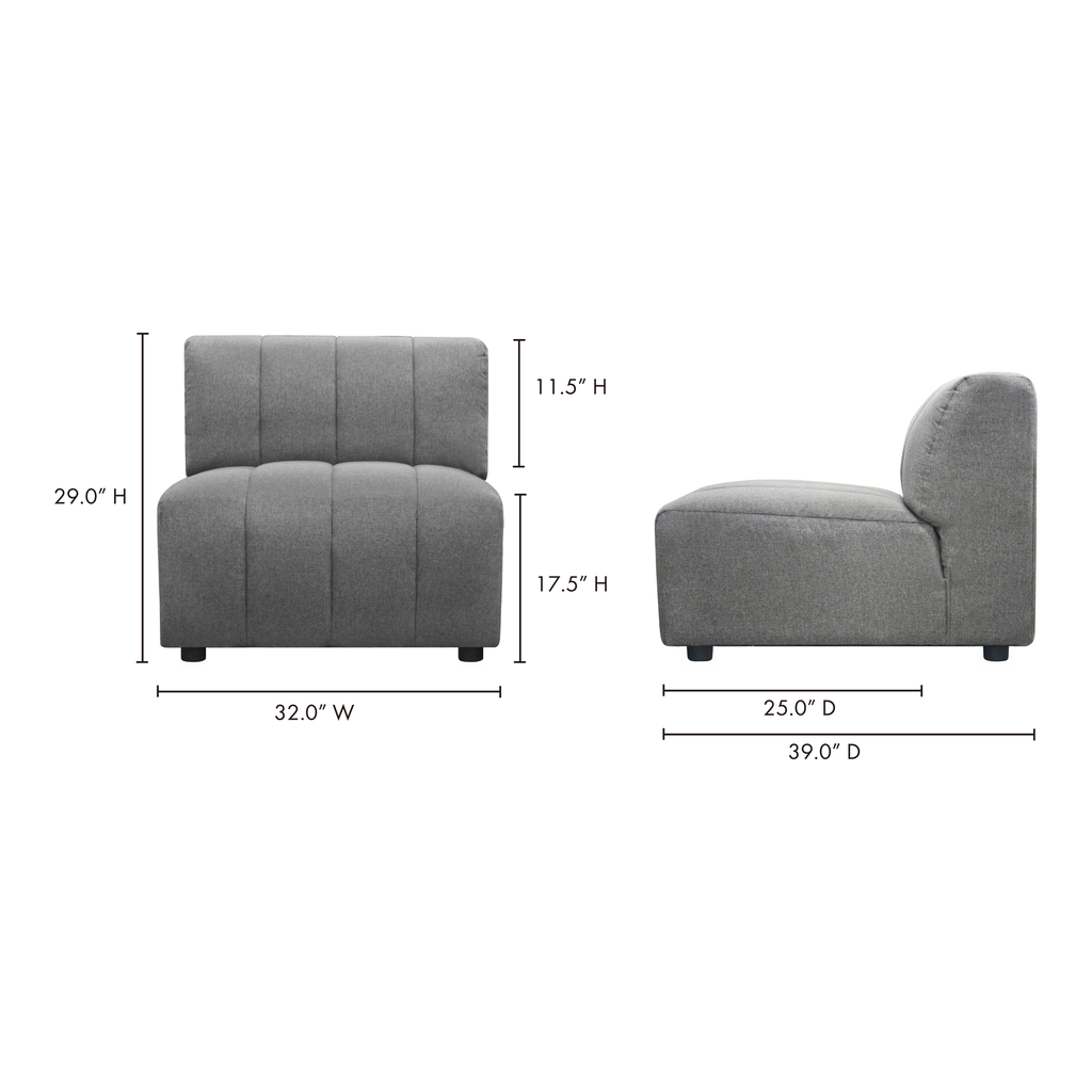 Lyric Slipper Chair Grey - 10
