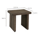 Monterey End Table Aged Brown - 8