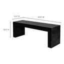 Lazarus Outdoor Bench Black - 5