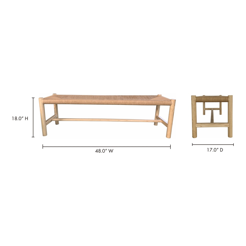 Hawthorn Small Bench Natural - 7