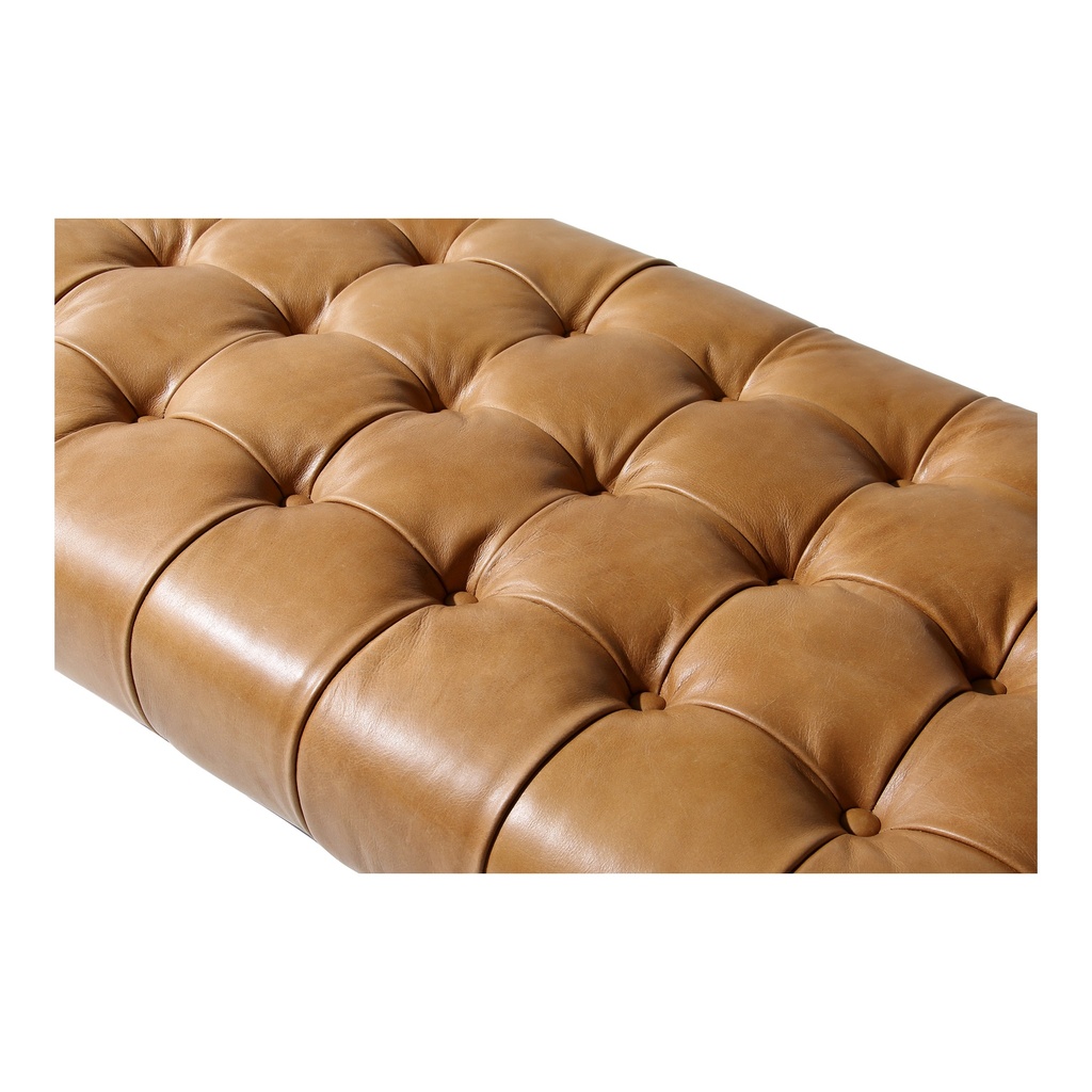 Wyatt Leather Bench Tan - 3
