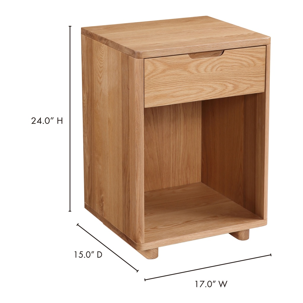 Osamu Nightstand Natural Oak - 9