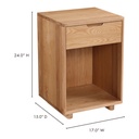Osamu Nightstand Natural Oak - 9