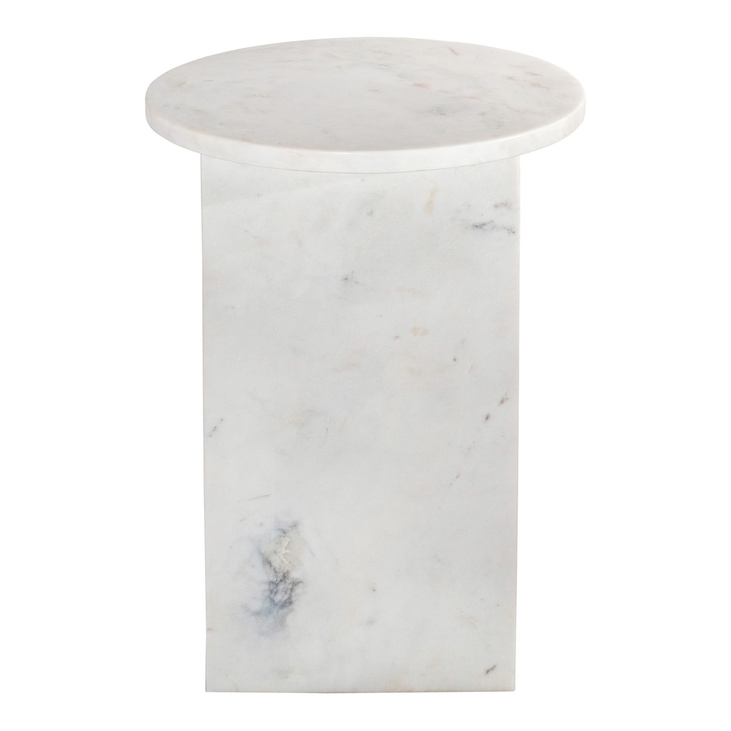 Grace Accent Table White Marble - 1