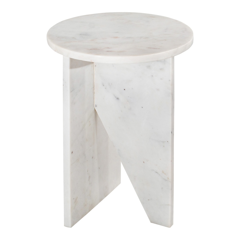 Grace Accent Table White Marble - 2